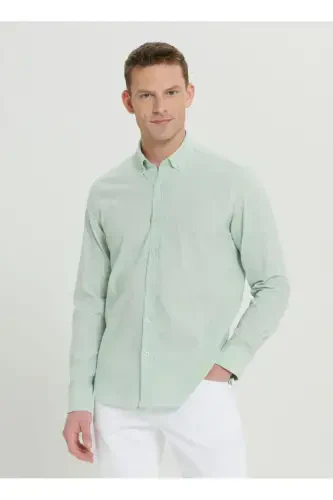 Altınyıldız Classics Slim Fit Düğmeli Yaka Açık Mi - 3