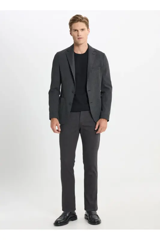 Altınyıldız Classics Slim Fit Черный Мужской Пиджак AC - 2