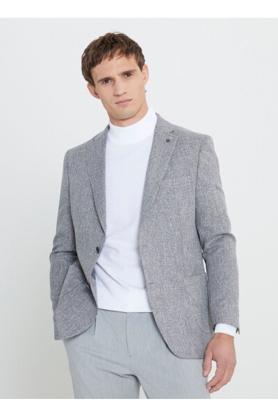 Altınyıldız Classics Slim Fit Gray Men's Jacket ACE0 - ALTINYILDIZ CLASSICS