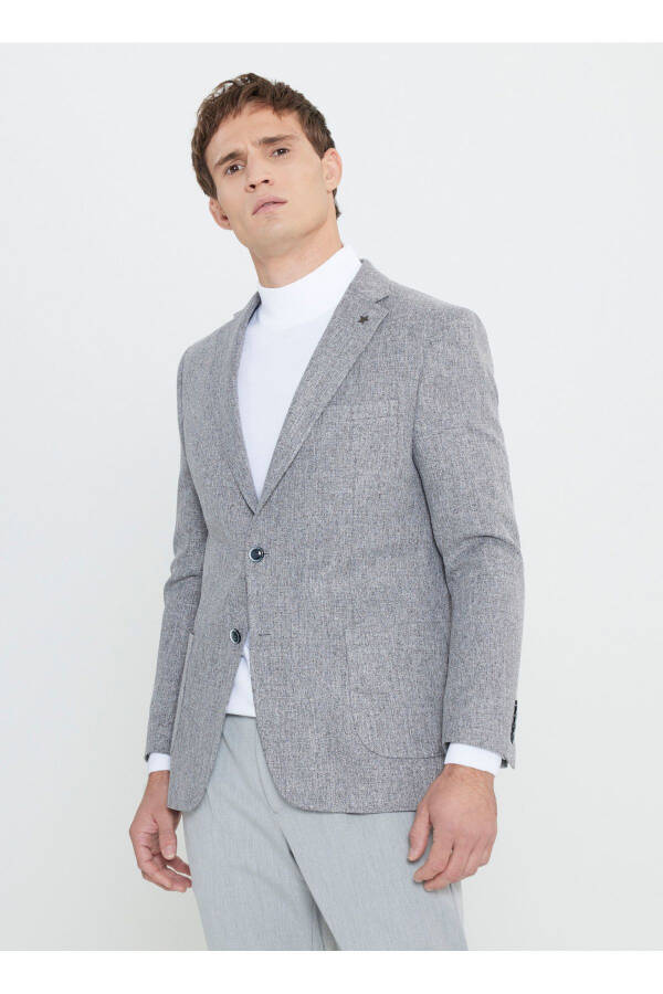 Altınyıldız Classics Slim Fit Gri Erkek Ceket ACE042510155_CEKET TASU-B - Gri - 3