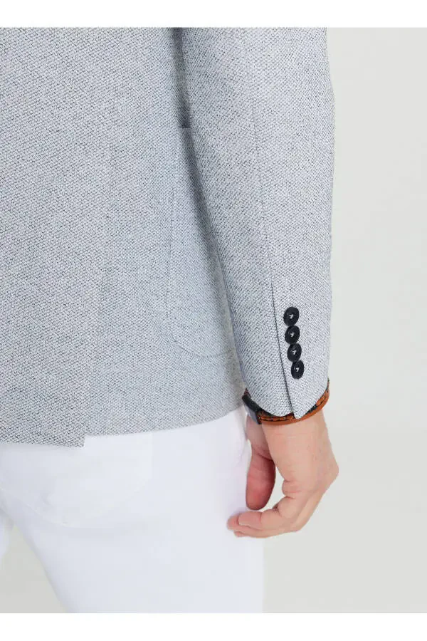 Altınyıldız Classics Slim Fit İndigo Erkek Ceket ACE004252054_IND - 5