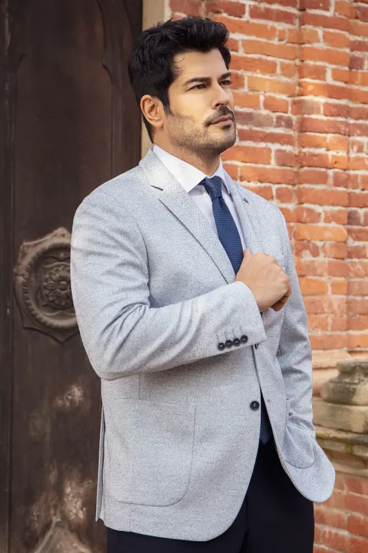 Altınyıldız Classics Slim Fit Indigo Erkek Ceket ACE004252054_IND - ALTINYILDIZ CLASSICS