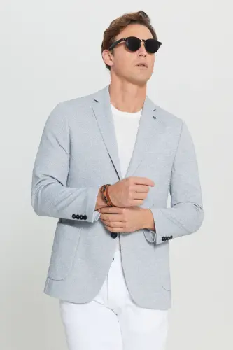 Altınyıldız Classics Slim Fit Indigo Erkek Ceket ACE004252054_IND - 2