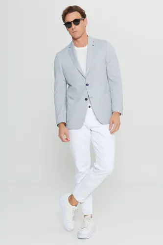Altınyıldız Classics Slim Fit Indigo Erkek Ceket ACE004252054_IND - 3