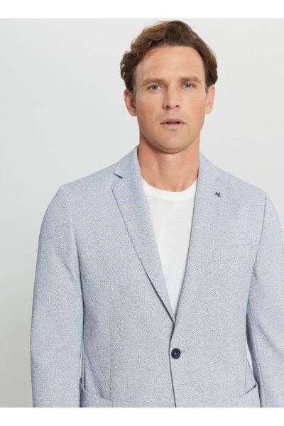 Altınyıldız Classics Slim Fit Indigo Men's Jacket ACE004252054_IND - 4