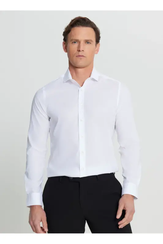 Altınyıldız Classics Slim Fit рубашка с пуговицами, белый цвет E - 2
