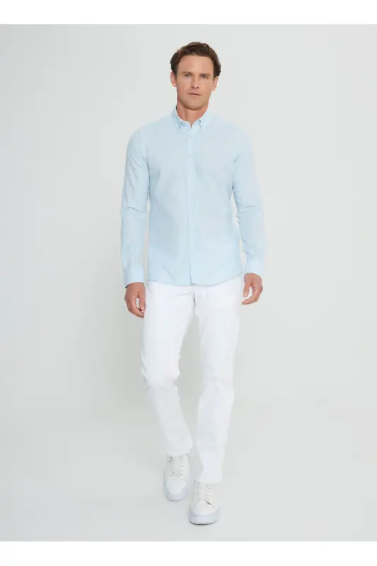 Altinyildiz Classics Slim Fit Tugmali Yoqa Ochiq Ma - 2
