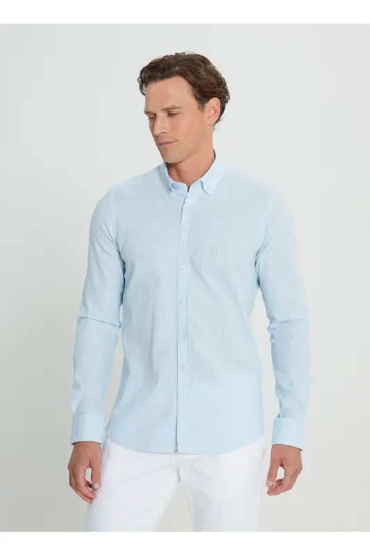Altinyildiz Classics Slim Fit Tugmali Yoqa Ochiq Ma - 3