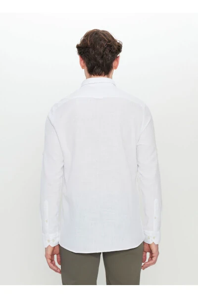 Altinyildiz Classics Slim Fit Tugmali Yoqa Oq E - 4