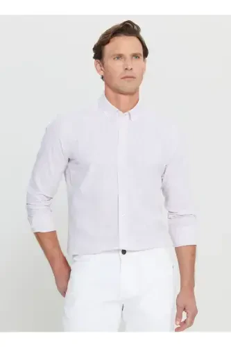 Altinyildiz Classics Slim Fit Tugmali Yoqa Pushti Erkak Ko'ylak ACE020252168_PMB - 1