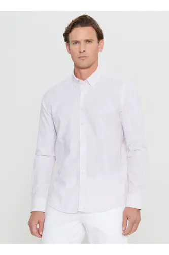 Altinyildiz Classics Slim Fit Tugmali Yoqa Pushti Erkak Ko'ylak ACE020252168_PMB - 3