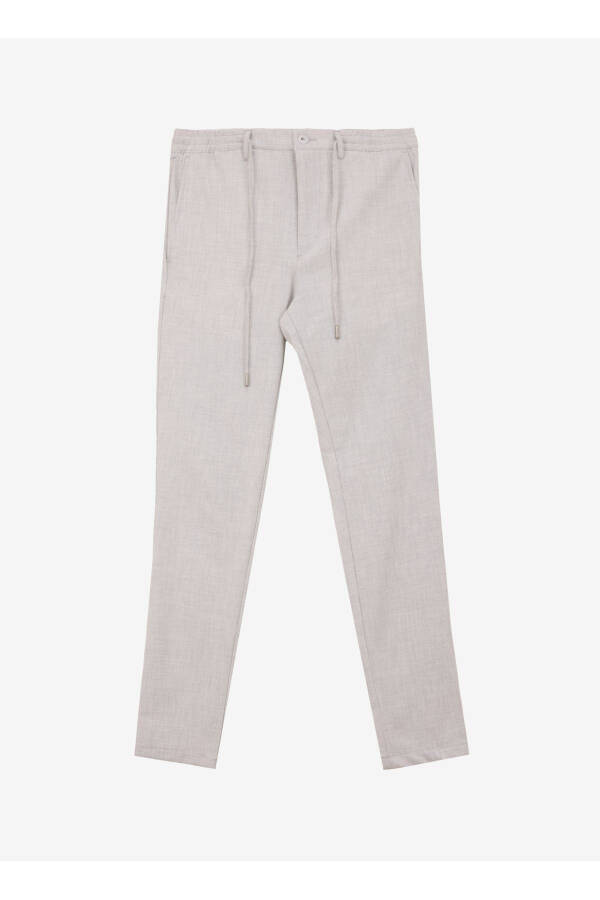Altınyıldız Classics Trousers with Tie Waist and Slim Leg - 1