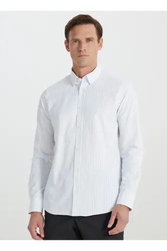 Altınyıldız Classics White - Khaki Men's Shirt ACE202510073_SHIRT PAR DY - 4