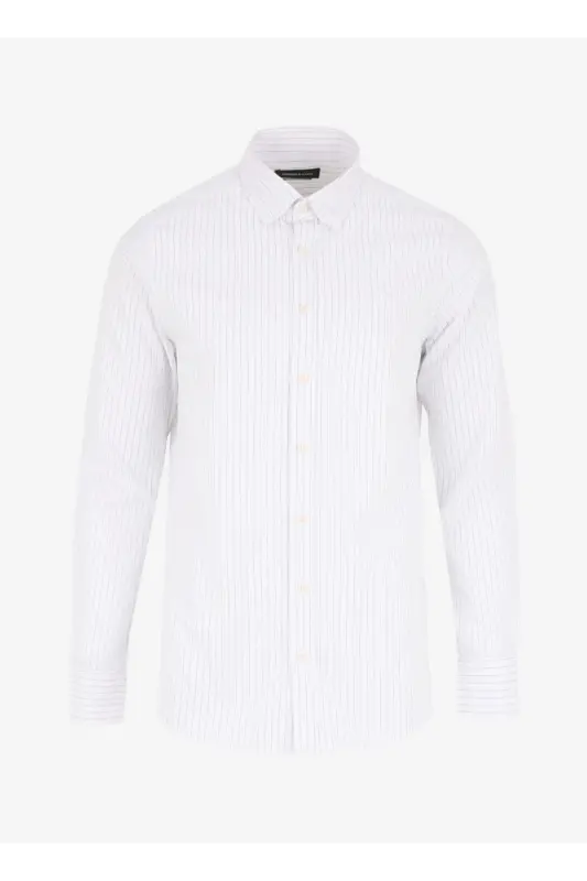 Altınyıldız Classics White - Khaki Men's Shirt ACE202510073_SHIRT PAR DY - 7