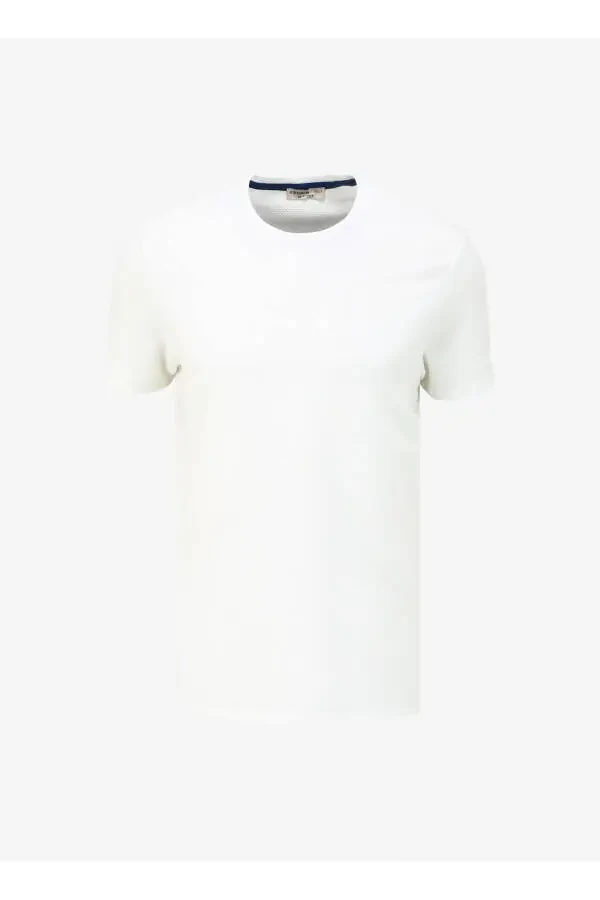 Altınyıldız Classics White Men's T-Shirt 4A4824200 - 1