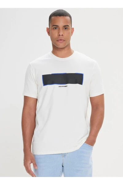 Altınyıldız Classics White Men's T-Shirt 4A4824200 - ALTINYILDIZ CLASSICS