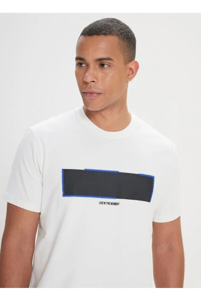 Altınyıldız Classics White Men's T-Shirt 4A4824200 - 3