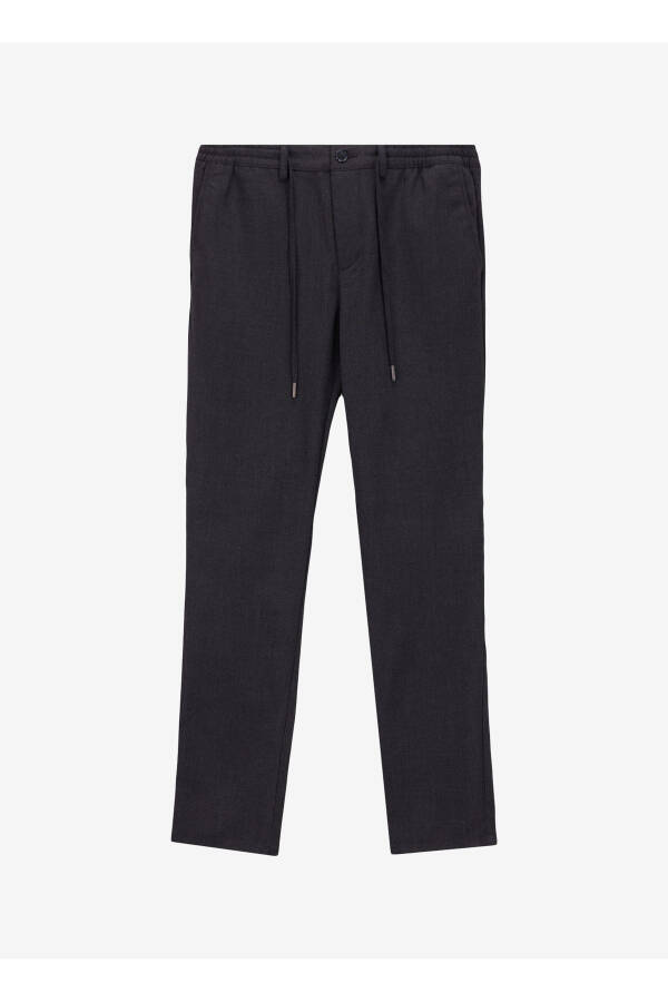 Altinyulduz Classics Bog'lamali Bel Normal Pocha Slim Fit Antrasit Erkak Shim ACE001252274_ATR - 1