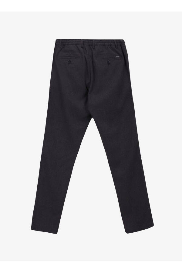 Altinyulduz Classics Bog'lamali Bel Normal Pocha Slim Fit Antrasit Erkak Shim ACE001252274_ATR - 2