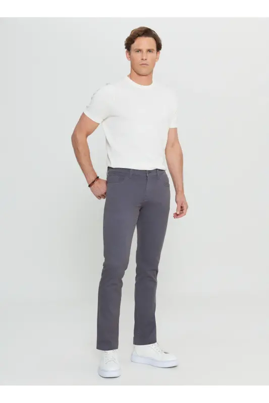 Altinyulduz Classics Normal Bel Normal Paça Slim Fit Antrasit Erkak Pantolon ACE001252246_ATR - 3