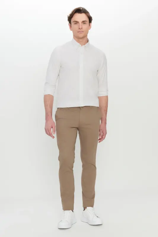 Altinyulduz Classics Normal Bel Normal Paça Slim Fit Bej Erkak Shim ACE001252192_BEJ - 2