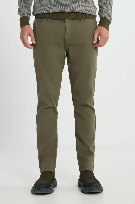 Altinyulduz Classics Normal Bel Slim Fit Haki Erkak Pantolon COE012510109_PANTALON YON CHO'NTAK QISM - 1
