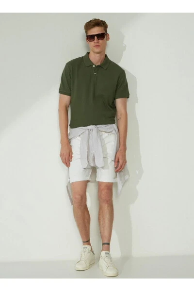 Altinyulduz Classics Polo Yaka Haki Erkaklar T-Shirt 4A9000000001 - 3