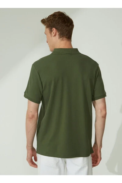 Altinyulduz Classics Polo Yaka Haki Erkaklar T-Shirt 4A9000000001 - 5