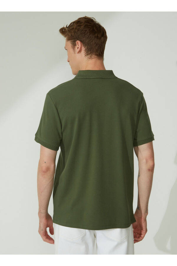 Altinyulduz Classics Polo Yaka Haki Erkaklar T-Shirt 4A9000000001 - 5