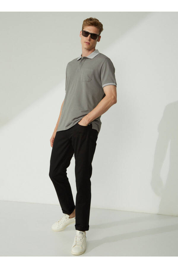 Altinyulduz Classics Polo Yoqali Kulrang Erkaklar Futbolka 4A9000000004 - 2