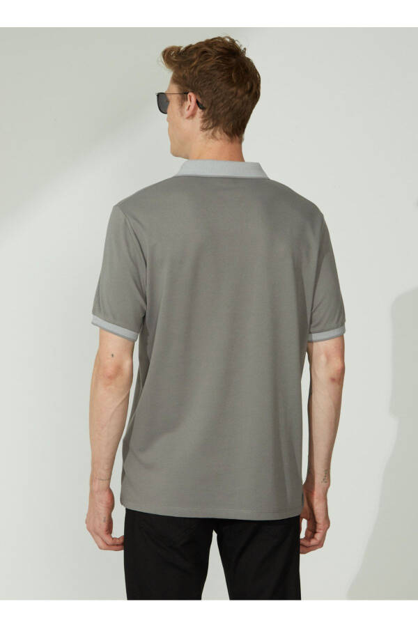 Altinyulduz Classics Polo Yoqali Kulrang Erkaklar Futbolka 4A9000000004 - 5