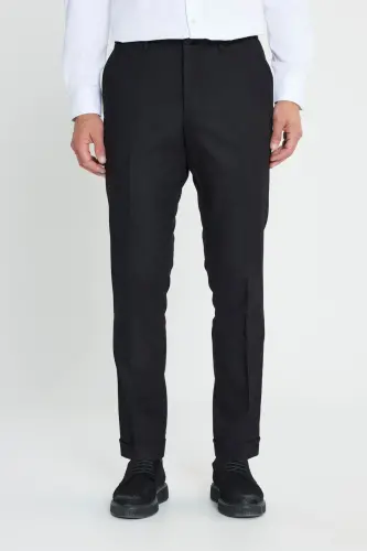 Altinyulduz Classics Rezina Bel Slim Fit Qora E - 1