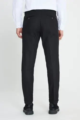 Altinyulduz Classics Rezina Bel Slim Fit Qora E - 6