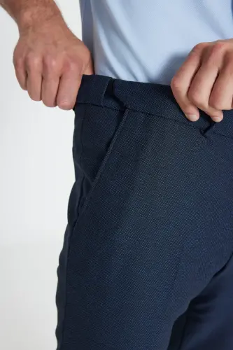 Altinyulduz Classics Rezinali Bel Slim Fit To'q ko'k Erkak Shim ACE012510152_PANTOLON KLASIK YON - 5