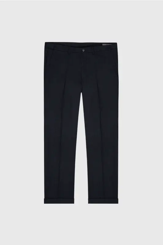 Altinyulduz Classics Rezinali Bel Slim Fit To'q ko'k Erkak Shim ACE012510152_PANTOLON KLASIK YON - 7