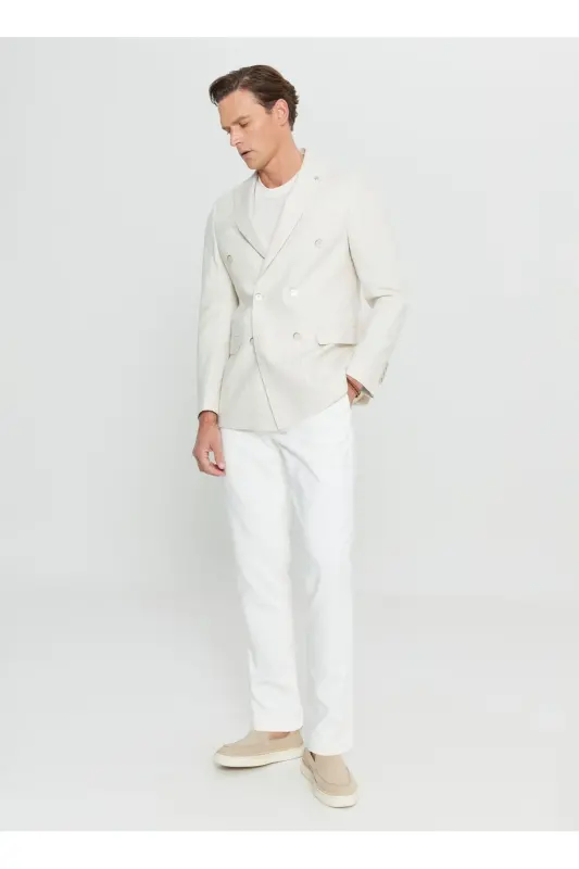 Altinyulduz Classics Slim Fit Bej Erkak Kurtka ACE0 - 6