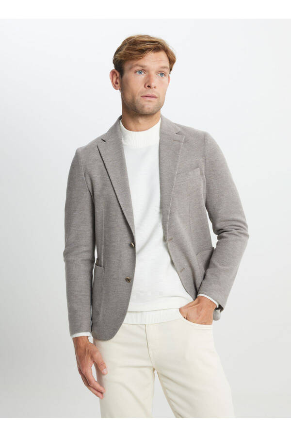 Altinyulduz Classics Slim Fit Ochiq jigarrang erkaklar kurtkasi - 1