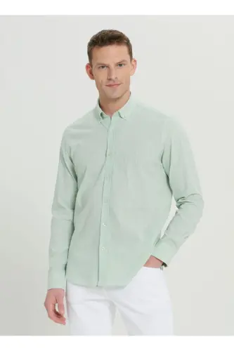 Altinyulduz Classics Slim Fit Tugmali Yaka Ochiq Mi - 3