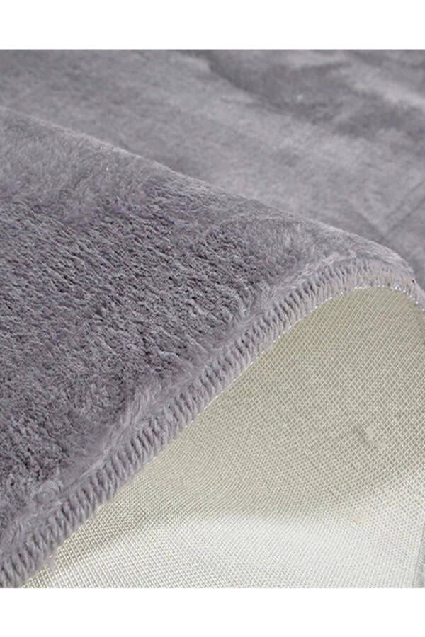 Altun Home Post Light Grey Plush Non-Slip Non-Shedding Machine Washable Rug - 11