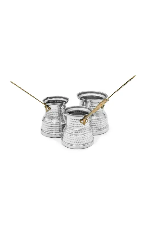 ALÜMİNYUM 3'LÜ CEZVE SETİ - METAL - 2