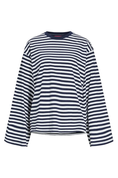 Amalie striped long-sleeve t-shirt for women. - 6