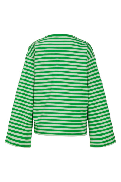 Amalie striped long-sleeved women's T-shirt - 4