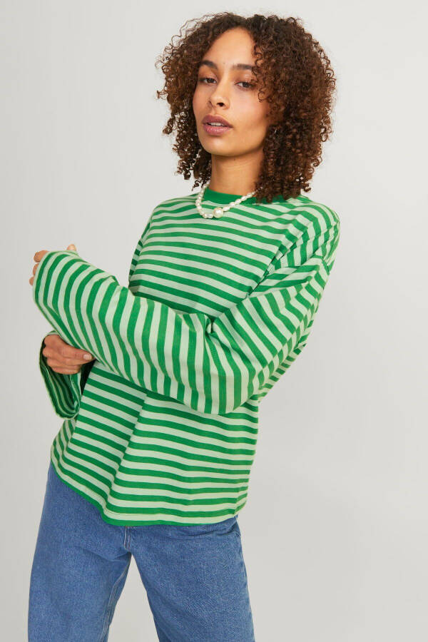 Amalie striped long-sleeved women's T-shirt - 7