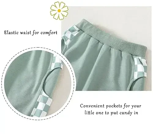 AMAWMW Infant Baby Girl Clothes Long Sleeve Loose Sweatshirts Pockets Pants Headband Outfits Fall Winter Spring Gift - 5