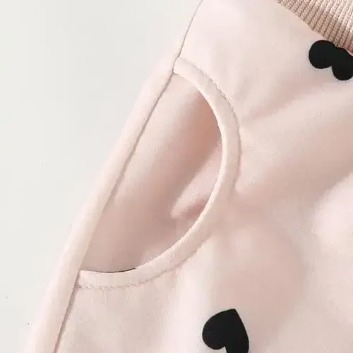 AMAWMW Infant Baby Girl Clothes Long Sleeve Loose Sweatshirts Pockets Pants Headband Outfits Fall Winter Spring Gift - 4