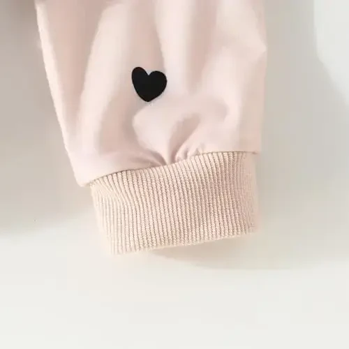 AMAWMW Infant Baby Girl Clothes Long Sleeve Loose Sweatshirts Pockets Pants Headband Outfits Fall Winter Spring Gift - 5