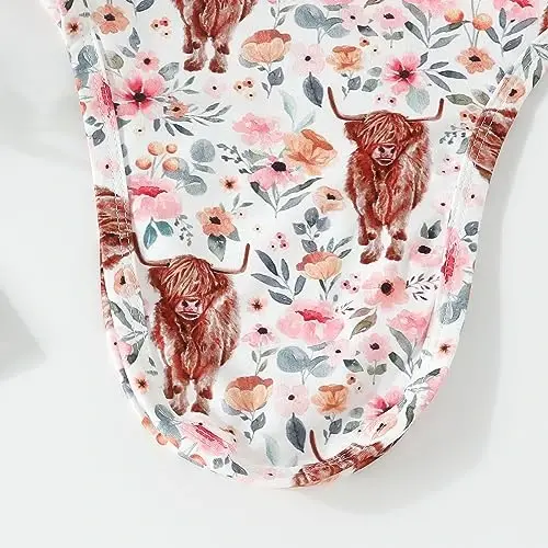 AMAWMW Newborn Baby Boys Girls Cartoon Sleeper Gown Long Sleeve Mountain Nightgown Hat Outfits - 3
