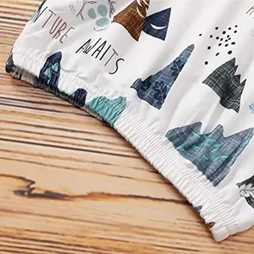 AMAWMW Newborn Baby Boys Girls Cartoon Sleeper Gown Long Sleeve Mountain Nightgown Hat Outfits - 6