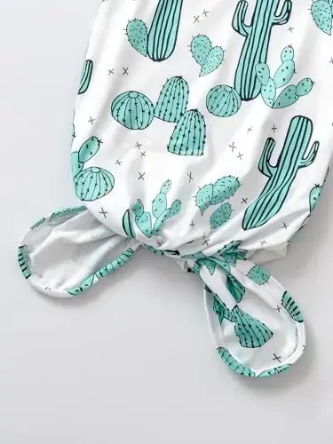 AMAWMW Newborn Baby Boys Girls Cartoon Sleeper Gown Long Sleeve Mountain Nightgown Hat Outfits - 5