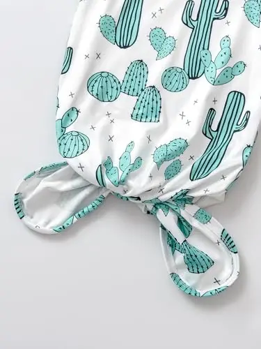 AMAWMW Newborn Baby Boys Girls Cartoon Sleeper Gown Long Sleeve Mountain Nightgown Hat Outfits - 5